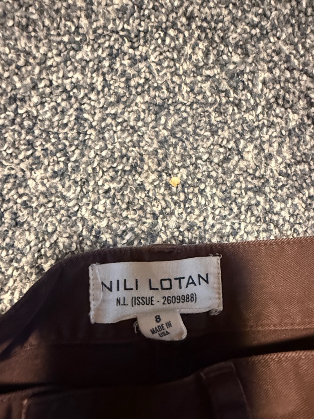 Nili Lotan Shon cotton pant. Mid rise barrel. Size 8 - Picture 4 of 8